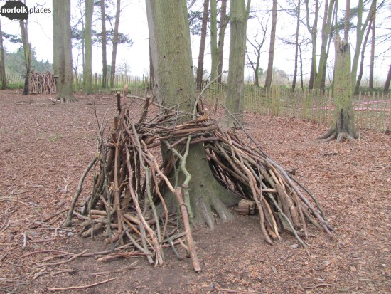  Den building at BeWILDerwood was a good activity for the Norfolk Places team