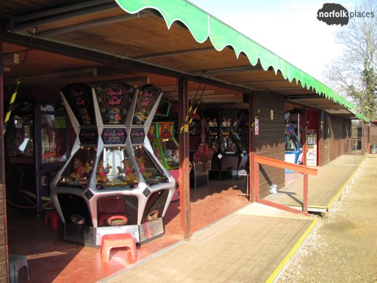Amusement arcade at Wroxham Barns funfair
