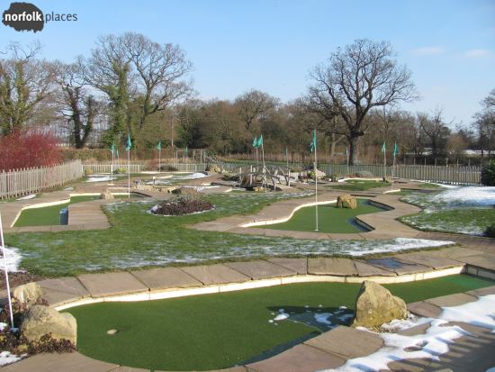 Mini-golf at Wroxham Barns funfair