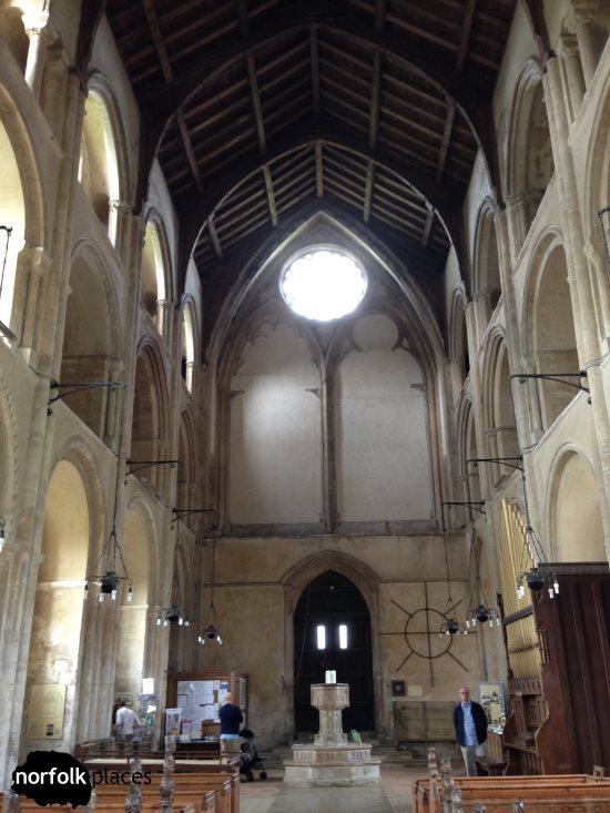 Binham Priory - inside Priory Church