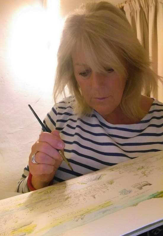 Gill Starkie painting