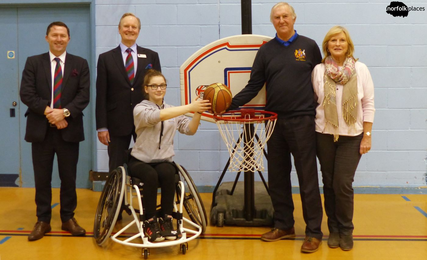 Fakenham Golf Club Seniors Present Wheelchair to Norwich Low Riders Basketball Club